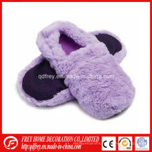 Fluffy Lavender Wheat Bag Heated Slipper Hot Sox